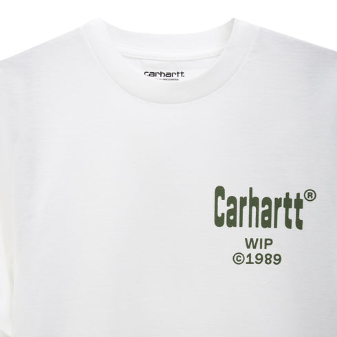 Carhartt WIP S/S Home T-Shirt White/Dollar Green I032398.OIA.XX.06 Degli Uberti